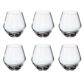 Jogo de 6 Copos para Whisky em Cristal 500ml