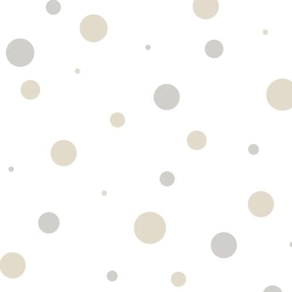 Papel De Parede Happy Infantil Branco 14822