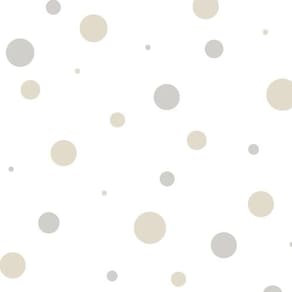Papel De Parede Happy Infantil Branco 14822