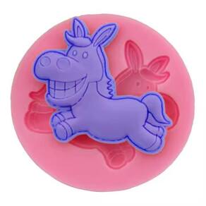 Molde Silicone Cavalo Cavalinho Animais Fondant Biscuit Bolo