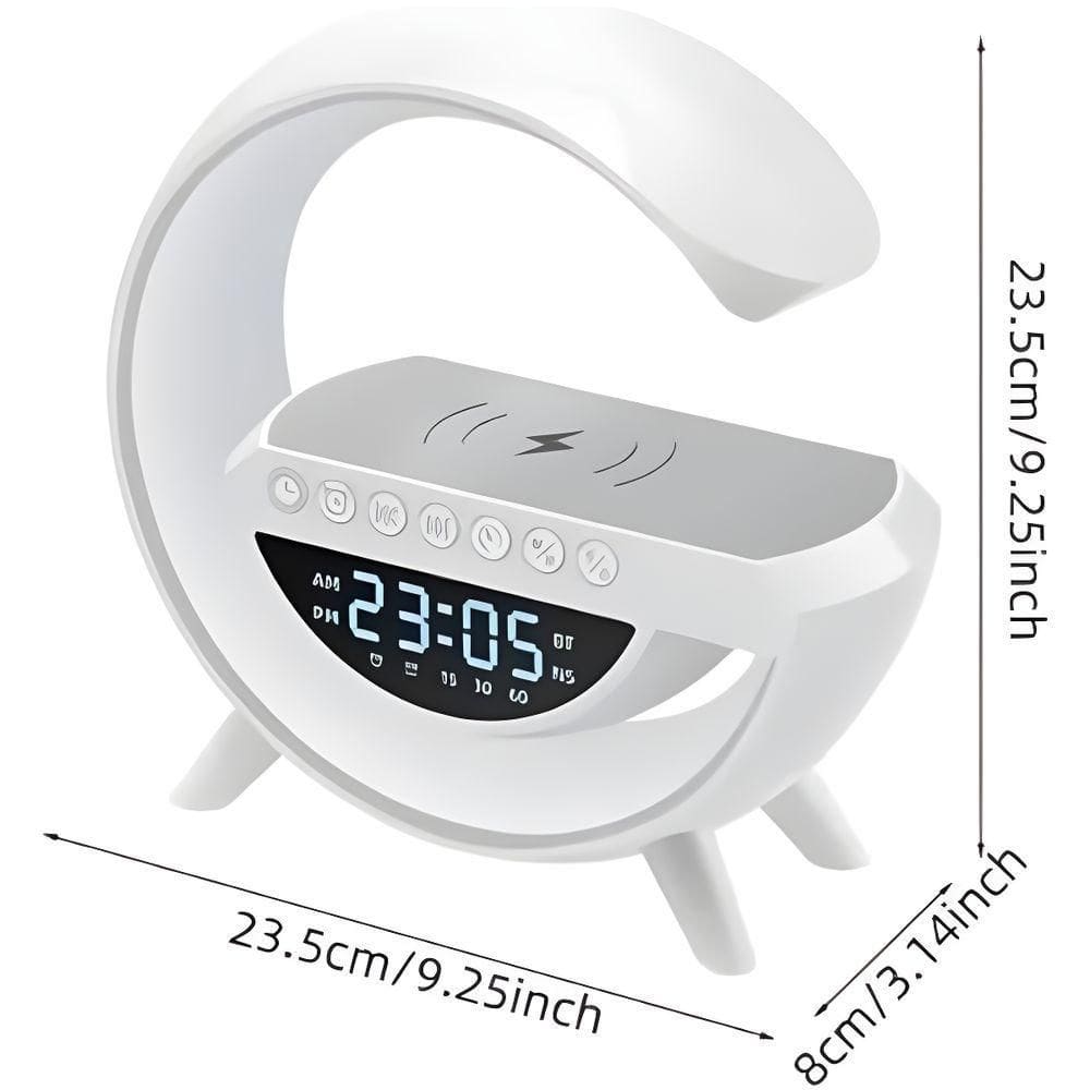 Luminária Inteligente Com Caixa De Som E Carregador Indução