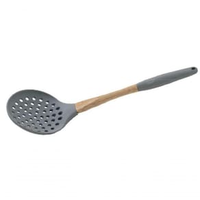 Escumadeira Em Silicone E Madeira 33.5 Cm - Mimo Style - Sn19019