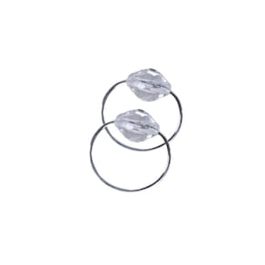 Kit 4 Anéis Para Guardanapos 4cm X 3cm Cristalino Argola Decoração Prata