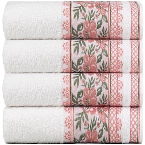 Kit 4 Toalhas De Banho Fio Penteado Jacquard - 70x140cm - Nice - Branco