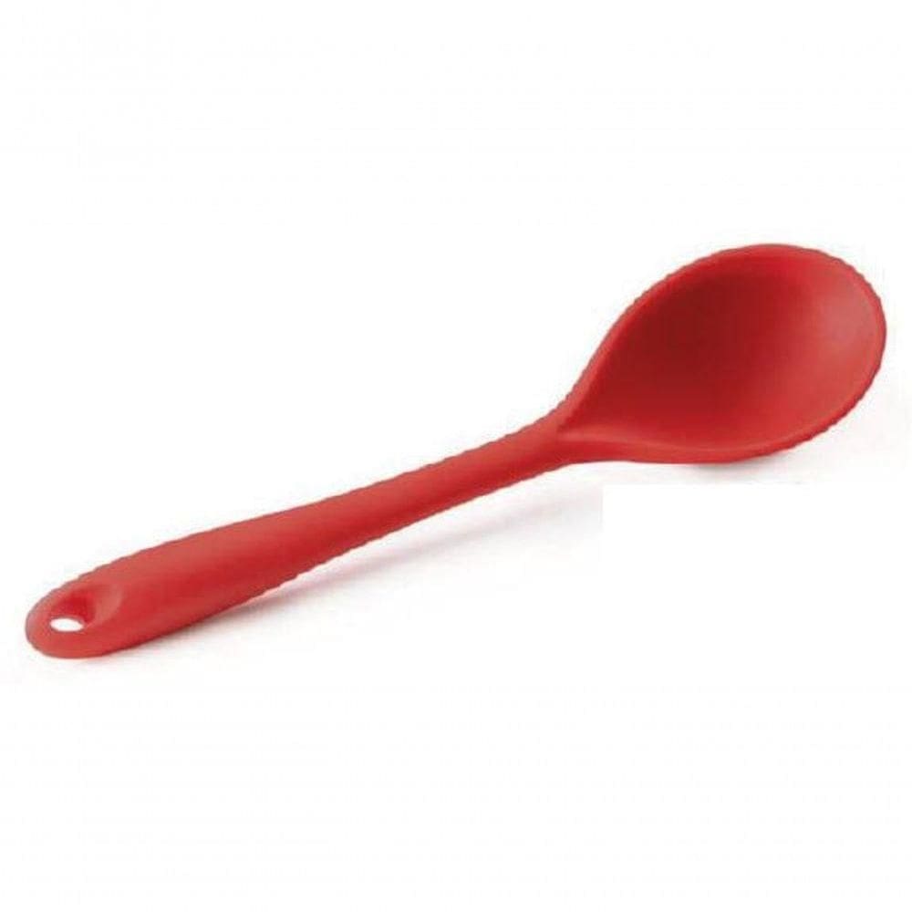 Colher Para Arroz De Silicone Vermelha 27.5 Cm - Mimo Style - Sn1737