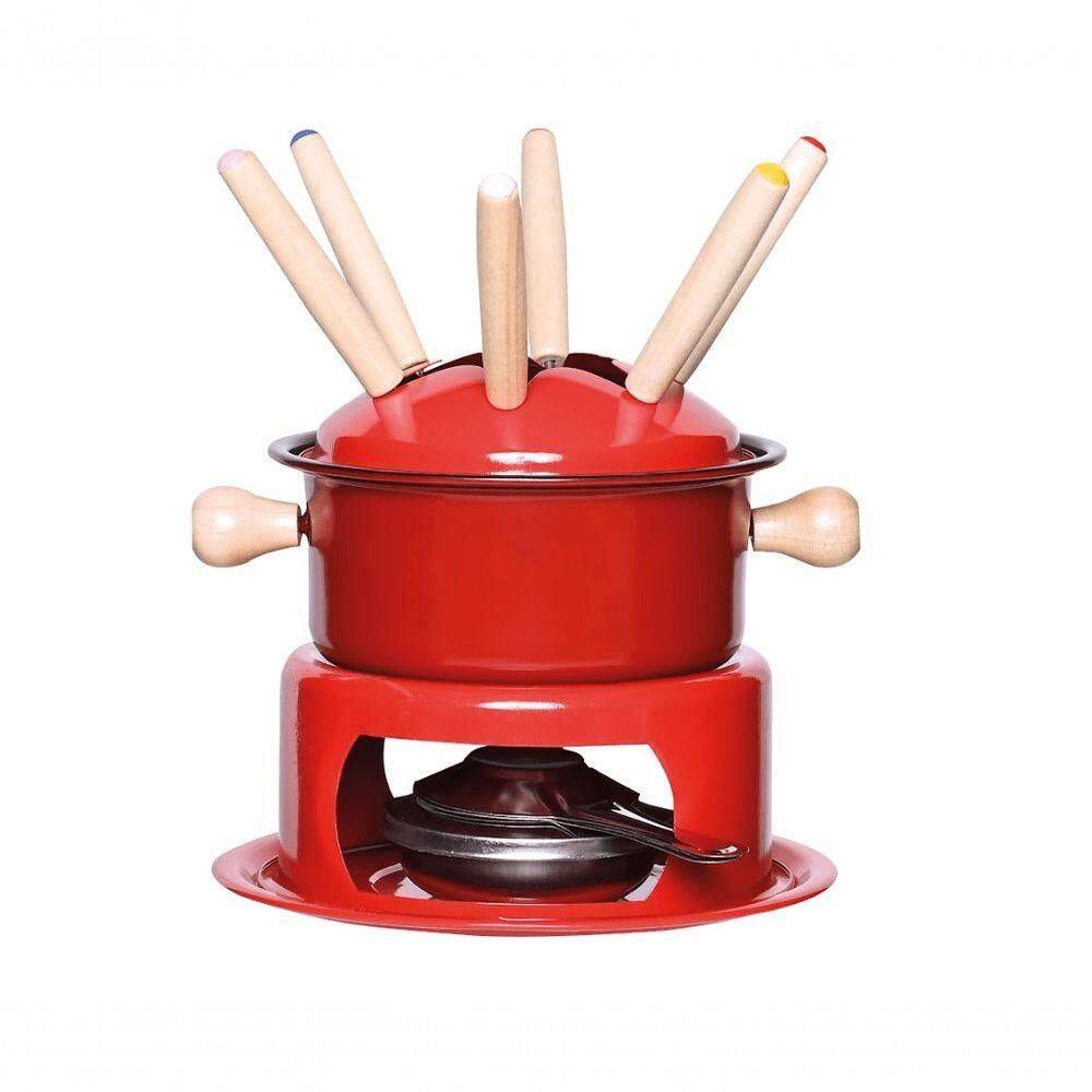 Conjunto Para Fondue Vermelho Inox 14 Cm Mimo Style Asf22164
