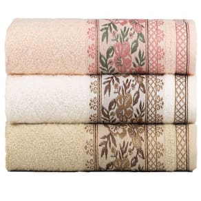 Kit 3 Toalhas De Banho Fio Penteado Jacquard - 70x140cm - Nice - Kit 2