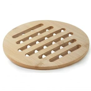 Descanso De Panela Redondo Ecokitchen Bambu 20x20 Cm - Mimo Style - Bm19140