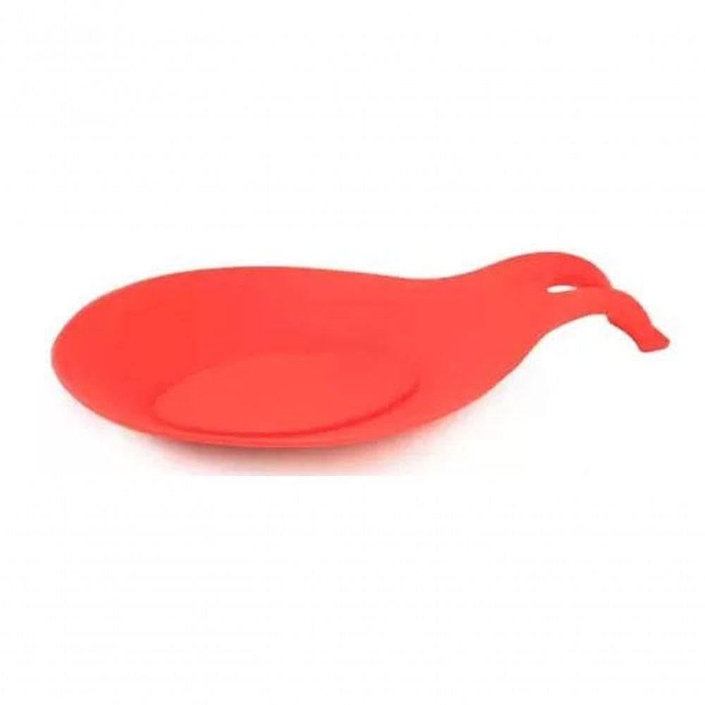 Descanso De Utensílio De Silicone Vermelho 24 Cm - Mimo Style - Sn19079