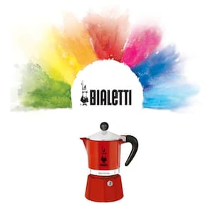 Cafeteira Bialetti Rainbow Vermelha 3 Xícaras - 150 Ml 10030103