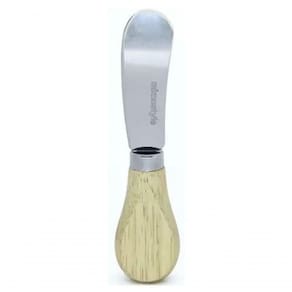Espátula Para Queijo Inox Com Cabo De Madeira 12.8 Cm - Mimo Style - Ac19012