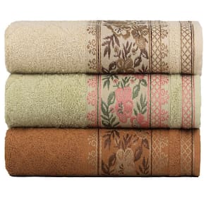 Kit 3 Toalhas De Banho Fio Penteado Jacquard - 70x140cm - Nice - Kit 1
