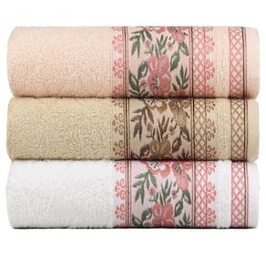 Kit 3 Toalhas De Banho Fio Penteado Jacquard - 70x140cm - Nice - Kit 4