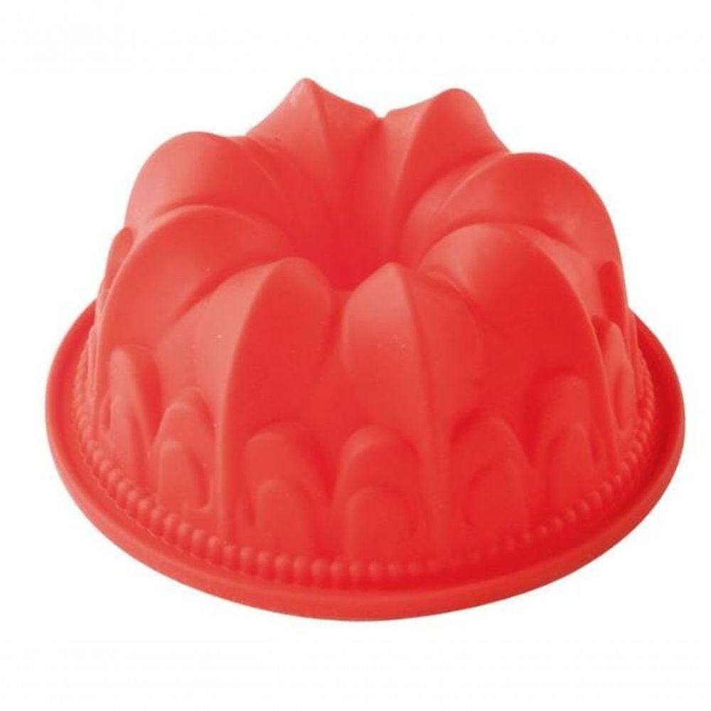 Forma Para Confeitaria Círculo Em Silicone Vermelho 11 Cm - Mimo Style - Sn13257