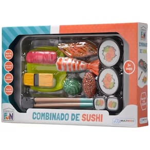 Combinado de Sushi Creative Fun Kit Comidinhas com 19 Peças - Multikids