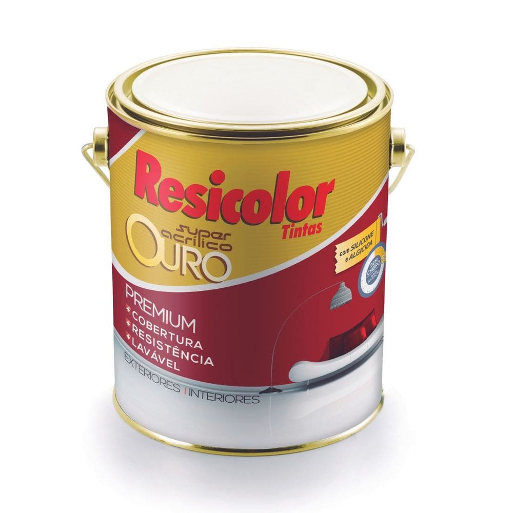 Base escura acrílica ouro sb 3,24l | resicolor
