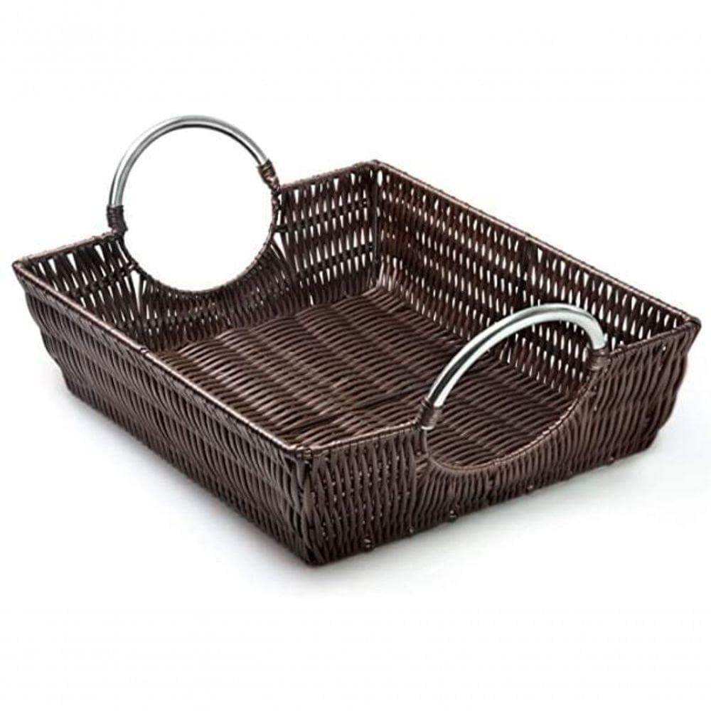 Cesto Retangular Com Alça Oval áfrica 37x27 Cm - Mimo Style - Yk9129