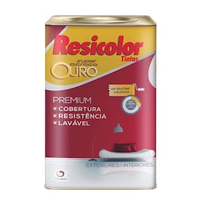 Tinta acrílica ouro camurça fosco 18l | resicolor