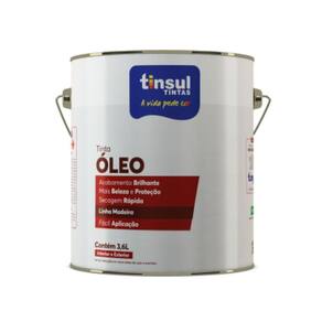 Tinta a óleo assoalho vermelho oxido 3,6l | tinsul