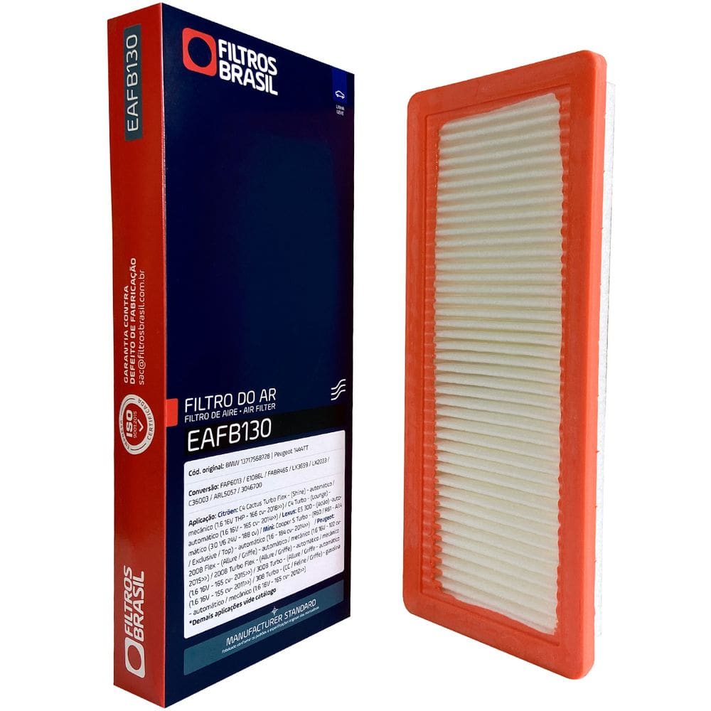 Filtro Ar Motor para Citroen C4 Cactus Turbo Shine 2018-2023