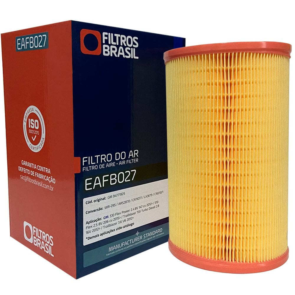 Filtro Ar Motor para GM S10 LT LTZ Flex 2015 a 2022