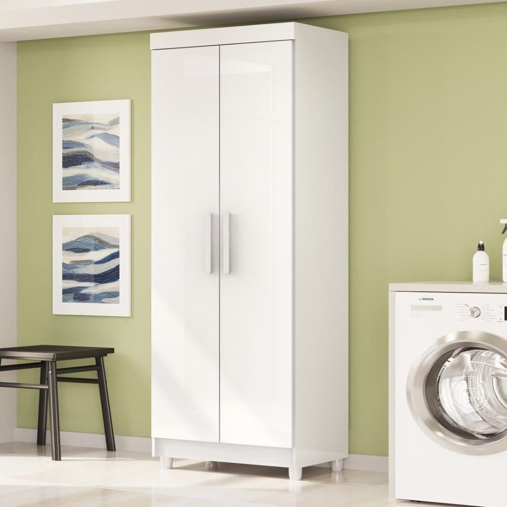 Multiuso 2 Portas Line - Branco Branco