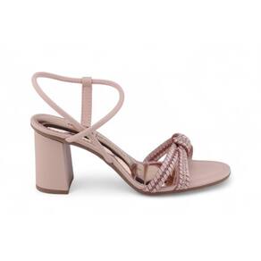 Sandália Feminina Dakota Y7933 Salto bloco strass