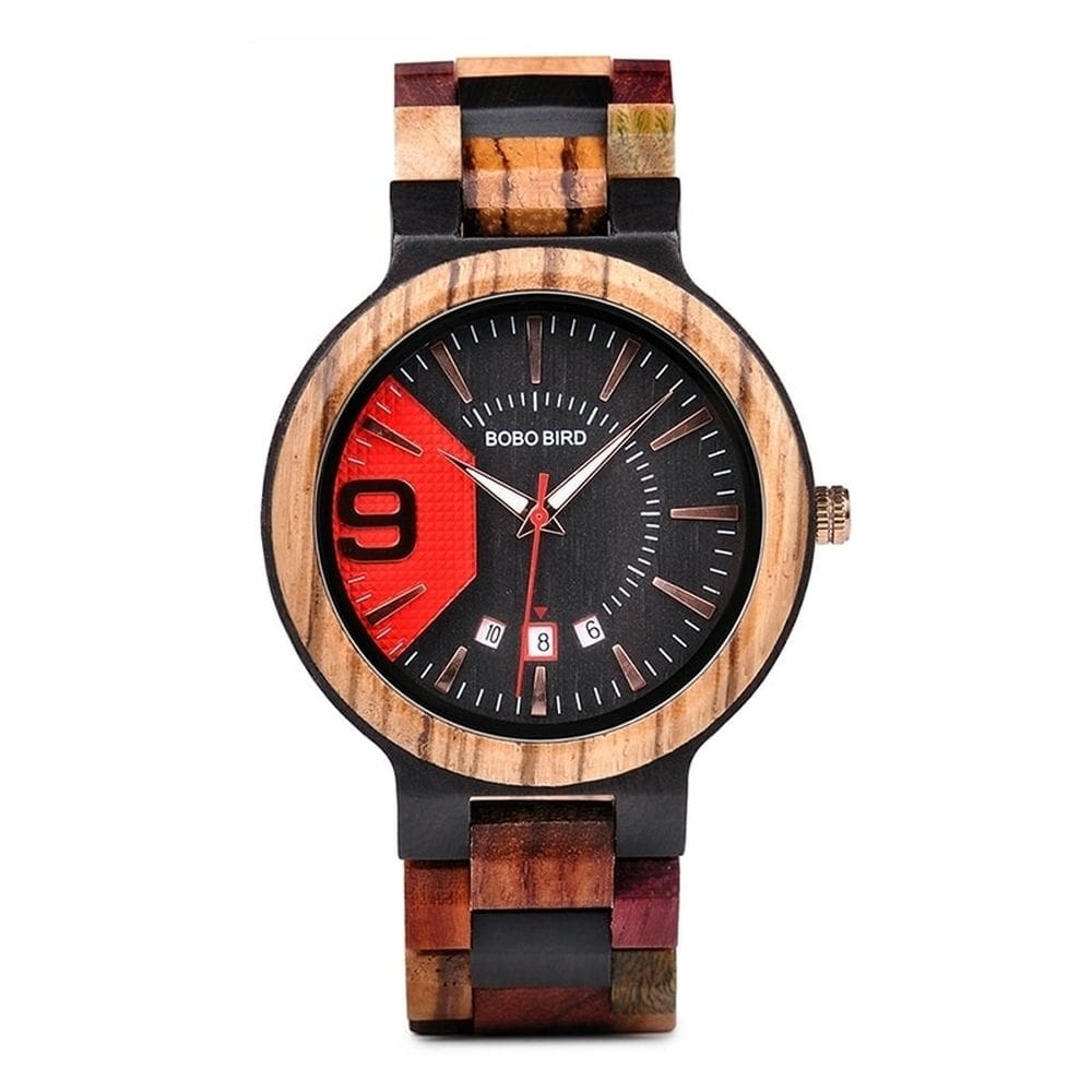Relógio Masculino BOBO BIRD WQ131 À Prova D`Água