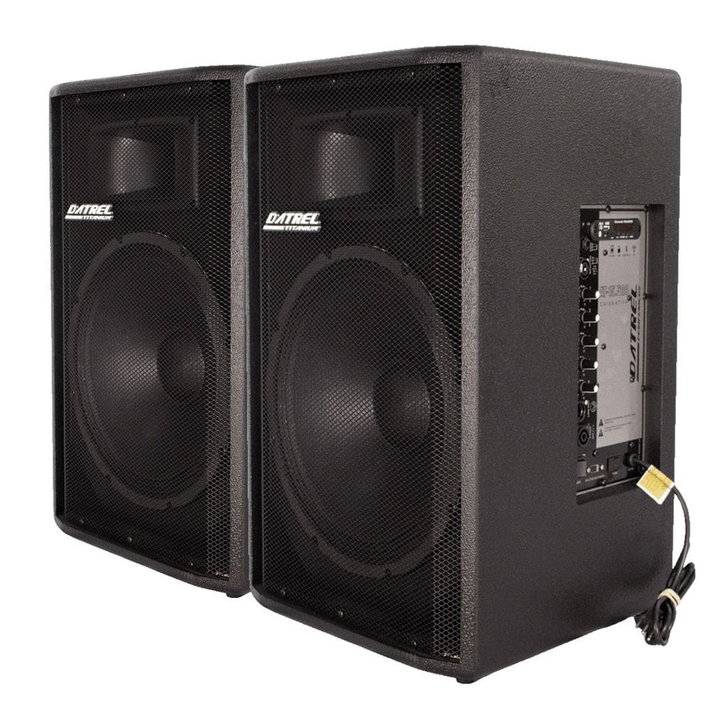 Kit 2 Caixa De Som Ativa DATREL AT15-500 500 W Bluetooth