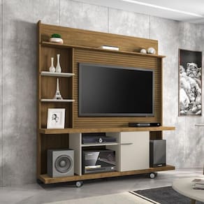 Rack com Painel para TV até 47 Polegadas com 1 Porta e Rodízios Multimóveis CR45277