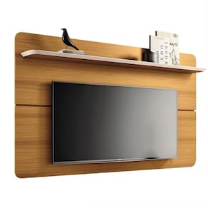 Painel Suspenso Decorativo 1.8 Tv Até 70 Polegadas Kirby Cinamomo/off White G26 - Gran Belo