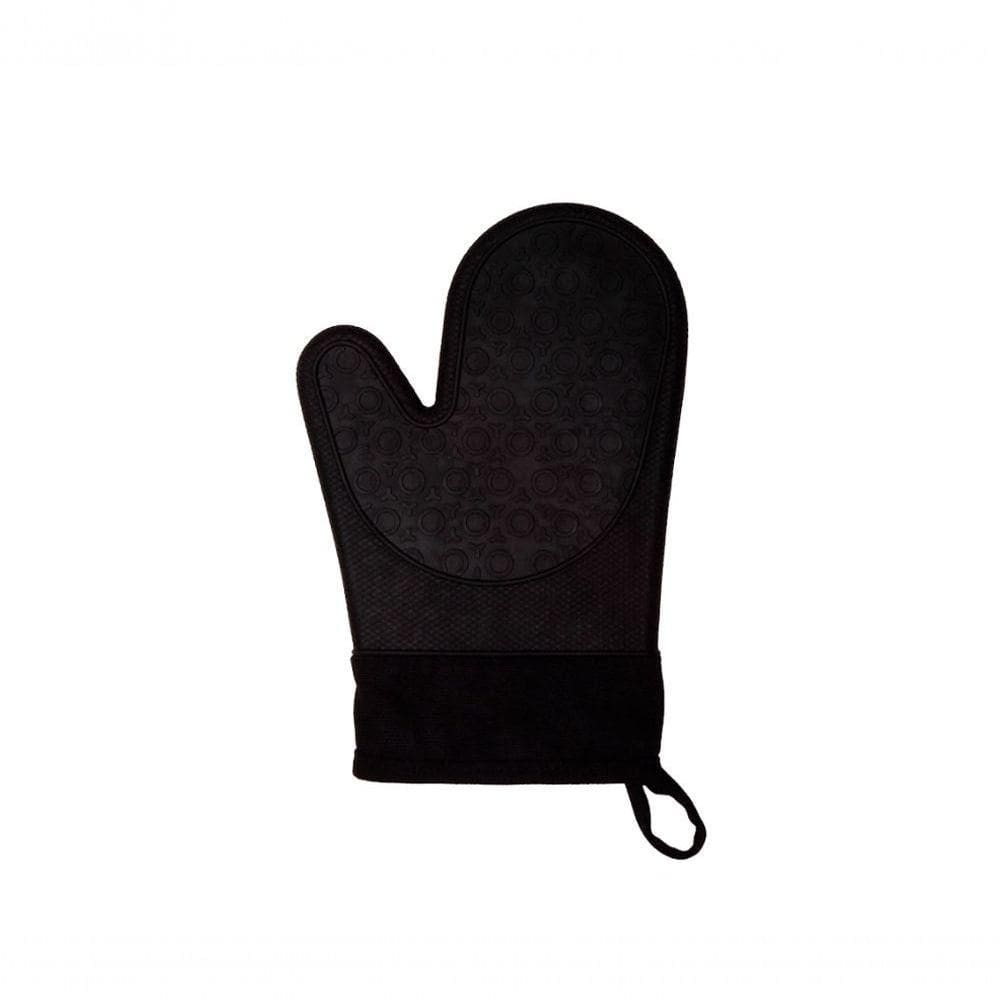 Luva De Silicone Preto Com Tecido 29 Cm Mimo Style Sn14287x