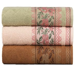 Kit 3 Toalhas De Banho Fio Penteado Jacquard - 70x140cm - Nice - Kit 3