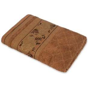Toalha De Banho Fio Penteado Jacquard 70x140cm Nice Ferrugem