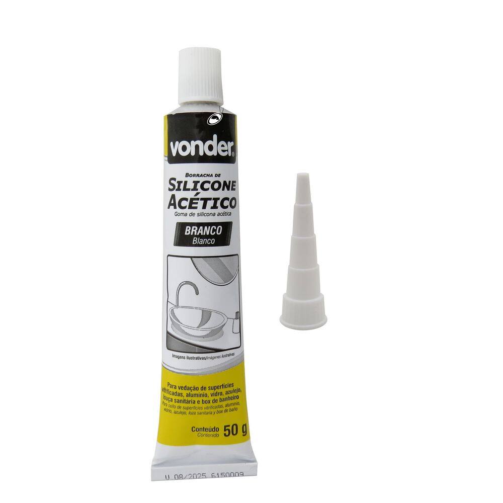 Borracha Silicone Acético Para Reparo Manutenção Uso Geral