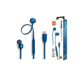 Fone De Ouvido JBL Com Fio Tune 310c Usb-c Jbl Azul