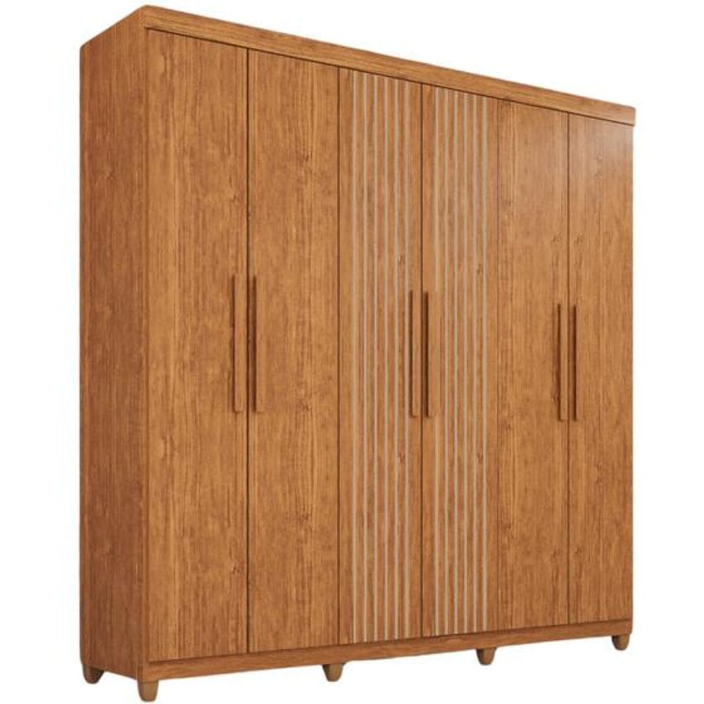 Guarda Roupa Casal 06 Portas Portugal Cinamomo Frison