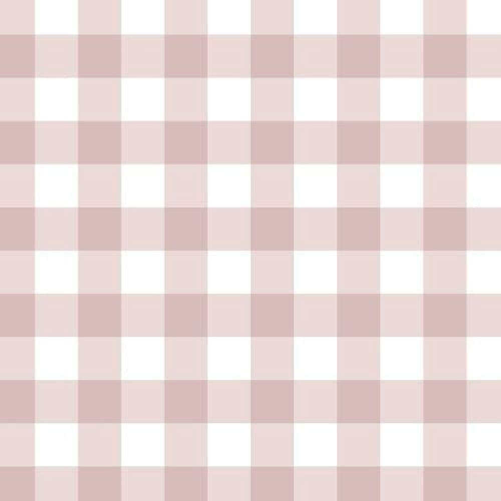 Papel De Parede Happy Xadrez Rosa 12378