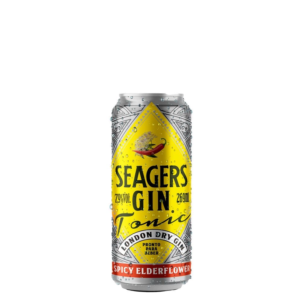 Gin Tônica Seagers Spicy Elderflower Lata 269ml
