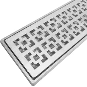 Grelha Ralo Linear Quintal 10x100 Alumínio Dubai com Tela Anti Insetos