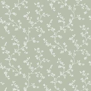 Papel De Parede Happy Floral Verde 12355