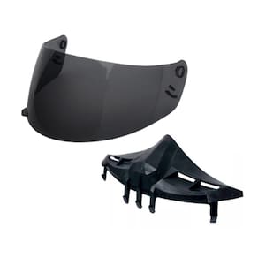Viseira Cristal Com Narigueira Alta Capacete Ebf Spark E0x