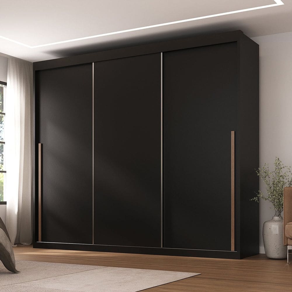 Guarda-Roupa Portas de Correr Spazio Preto