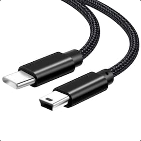 Cabo Mini USB 3 MT Transferência e Carga USB-C para Mini USB