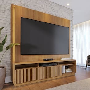 Estante Home Theater para Tv até 75 Polegadas com Led 2 Portas Jordão Freijó