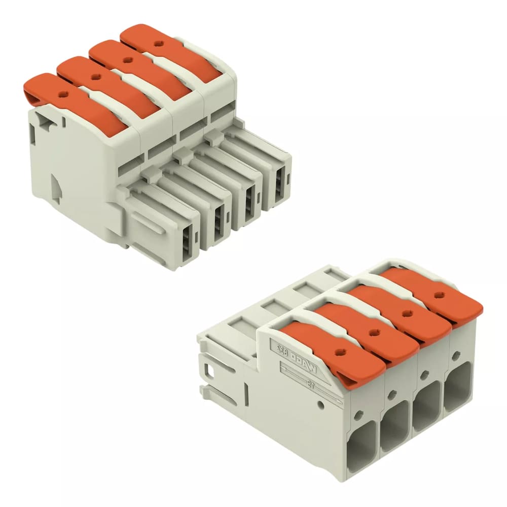 Kit Conector Wago 832-1104-1204 Macho E Femea 0,75mm a 25mm