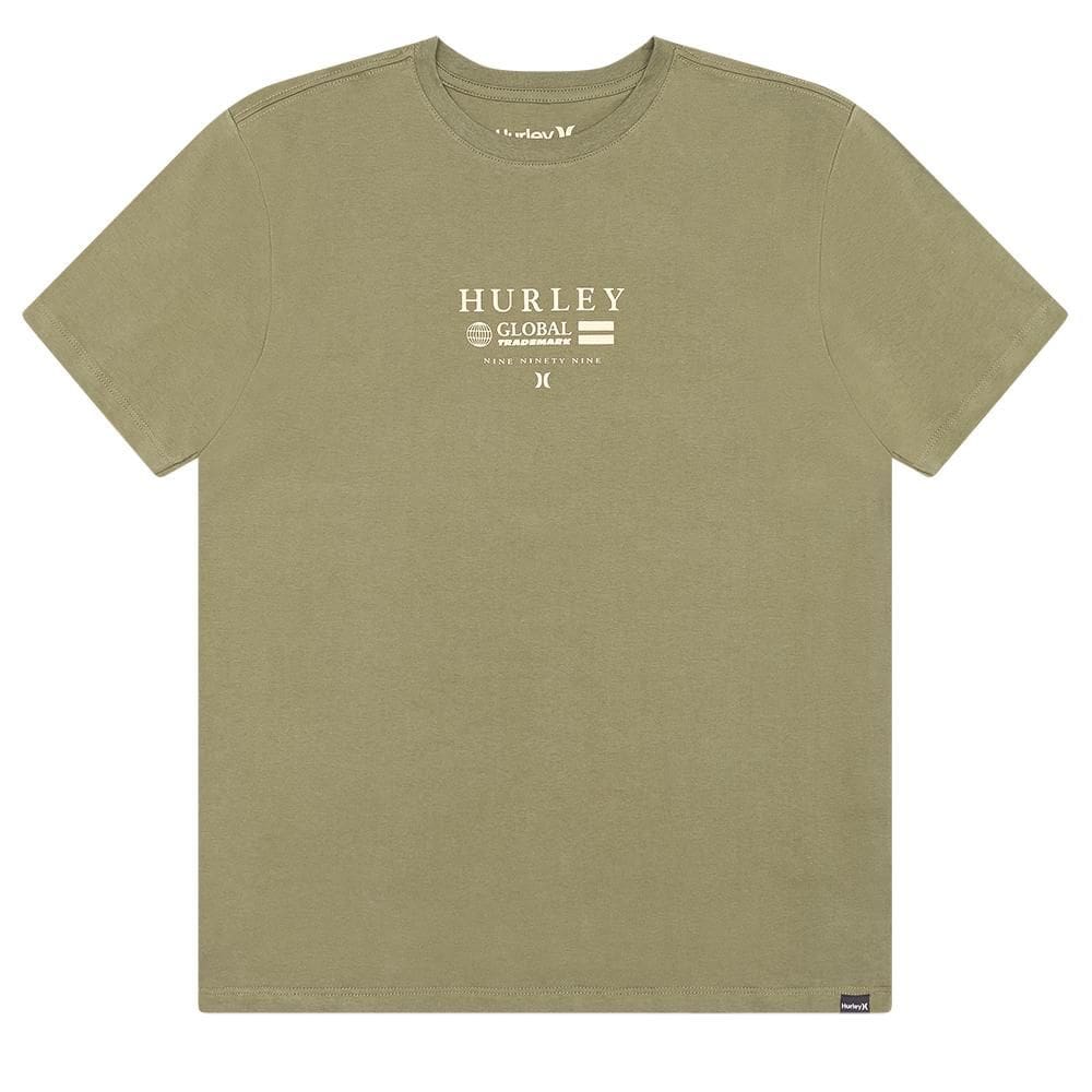 Camiseta Hurley Globo WT25 Masculina Militar
