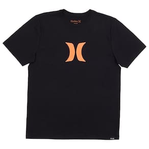 Camiseta Hurley Icon Over WT25 Masculina Preto/Laranja