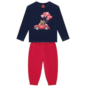 Conjunto Moletom Flanelado Kyly Bebê Menina Inverno Infantil