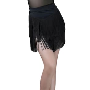 Saia BK FASO para meninas e crianças Fringe Dance Hip Mini Tassel Swing